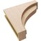 Ekena Millwork 4"W x 16"D x 16"H Thin Helena Rough Cedar Woodgrain TimberThane Corbel, Primed Tan CORUR04X16X16HELRCPR - alternate 3